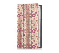 GuoChe Passport Holder Women Buffalo Plaid Dark Green PU Leather Passport Covers Travel Accessory 5.7 * 4.3in