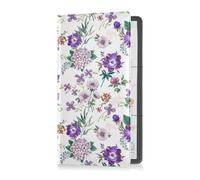GuoChe Passport Holder Women Buffalo Plaid PU Leather Passport Covers Travel Accessory 5.7 * 4.3in