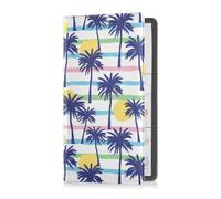 GuoChe Passport Holder Women Cartoon Dog Doing Yoga Position PU Leather Passport Covers Travel Accessory 5.7 * 4.3in