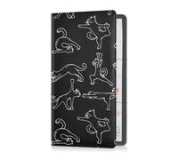 GuoChe Passport Holder Women Cartoon Fairy Tale PU Leather Passport Covers Travel Accessory 5.7 * 4.3in