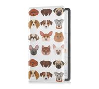 GuoChe Passport Holder Women Cartoon Kangaroo PU Leather Passport Covers Travel Accessory 5.7 * 4.3in