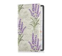 GuoChe Passport Holder Women Childish Doodle Shark Sea Waves PU Leather Passport Covers Travel Accessory 5.7 * 4.3in