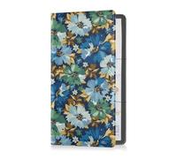 GuoChe Passport Holder Women Childish Doodle Striped Cute Dinosaurs PU Leather Passport Covers Travel Accessory 5.7 * 4.3in