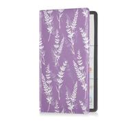 GuoChe Passport Holder Women Childish Music Lover Dinosaur Blue PU Leather Passport Covers Travel Accessory 5.7 * 4.3in