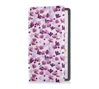 GuoChe Passport Holder Women Childish Music Lover Dinosaur PU Leather Passport Covers Travel Accessory 5.7 * 4.3in
