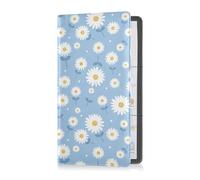 GuoChe Passport Holder Women Colourful Mushrooms on White Background PU Leather Passport Covers Travel Accessory 5.7 * 4.3in
