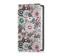 GuoChe Passport Holder Women Cow Head Black White PU Leather Passport Covers Travel Accessory 5.7 * 4.3in