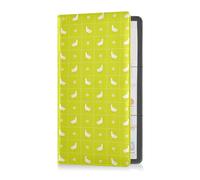 GuoChe Passport Holder Women Cute Cats Colorful Spots PU Leather Passport Covers Travel Accessory 5.7 * 4.3in
