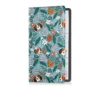GuoChe Passport Holder Women Cute Children Building Theme Excavator Bulldozer Beaver Cat PU Leather Passport Covers Travel Accessory 5.7 * 4.3in
