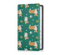 GuoChe Passport Holder Women Cute Dino Passport Covers Travel Accessory 5.7 * 4.3in