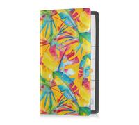 GuoChe Passport Holder Women Cute Dinosaurs PU Leather Passport Covers Travel Accessory 5.7 * 4.3in