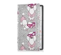 GuoChe Passport Holder Women Dinosaur PU Leather Passport Covers Travel Accessory 5.7 * 4.3in