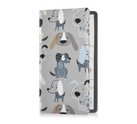 GuoChe Passport Holder Women Dinosaur Skeleton PU Leather Passport Covers Travel Accessory 5.7 * 4.3in