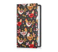 GuoChe Passport Holder Women Faces Of The Cat PU Leather Passport Covers Travel Accessory 5.7 * 4.3in