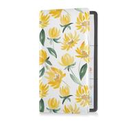 GuoChe Passport Holder Women Green Buffalo Plaid PU Leather Passport Covers Travel Accessory 5.7 * 4.3in