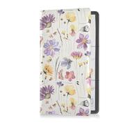GuoChe Passport Holder Women Green Dinosaur PU Leather Passport Covers Travel Accessory 5.7 * 4.3in