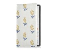 GuoChe Passport Holder Women Green Paper Bird PU Leather Passport Covers Travel Accessory 5.7 * 4.3in