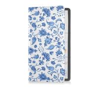 GuoChe Passport Holder Women Hand Drawn Vintage Cowboy PU Leather Passport Covers Travel Accessory 5.7 * 4.3in