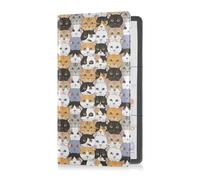 GuoChe Passport Holder Women Mushrooms and Wild Berries PU Leather Passport Covers Travel Accessory 5.7 * 4.3in