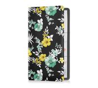 GuoChe Passport Holder Women Ocean Blue Sea and Bird PU Leather Passport Covers Travel Accessory 5.7 * 4.3in