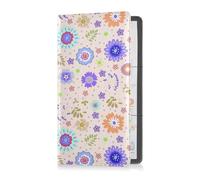 GuoChe Passport Holder Women Ocean Blue Sea PU Leather Passport Covers Travel Accessory 5.7 * 4.3in
