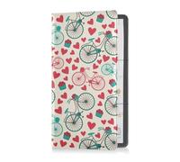 GuoChe Passport Holder Women Orange Black and White Buffalo Plaid PU Leather Passport Covers Travel Accessory 5.7 * 4.3in