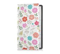 GuoChe Passport Holder Women Orange Stripes PU Leather Passport Covers Travel Accessory 5.7 * 4.3in