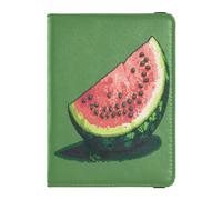GuoChe Passport Holder Women Pixel Watermelon PU Leather Passport Covers Travel Accessory 5.7 * 4.3in