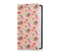 GuoChe Passport Holder Women Rainbow Dragonfly PU Leather Passport Covers Travel Accessory 5.7 * 4.3in