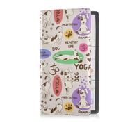 GuoChe Passport Holder Women Red Mushroom PU Leather Passport Covers Travel Accessory 5.7 * 4.3in