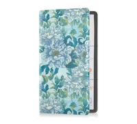 GuoChe Passport Holder Women Seamless Cute Dinosaurs PU Leather Passport Covers Travel Accessory 5.7 * 4.3in