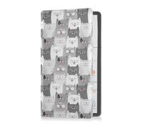 GuoChe Passport Holder Women Spring St Day Plaid Design PU Leather Passport Covers Travel Accessory 5.7 * 4.3in