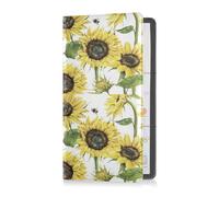 GuoChe Passport Holder Women Sweet Cartoon Puppy Dog PU Leather Passport Covers Travel Accessory 5.7 * 4.3in