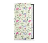 GuoChe Passport Holder Women Truck Cars on Orange Background PU Leather Passport Covers Travel Accessory 5.7 * 4.3in