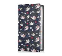 GuoChe Passport Holder Women Various Mushrooms PU Leather Passport Covers Travel Accessory 5.7 * 4.3in