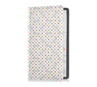 GuoChe Passport Holder Women Vehicles Cartoon with Funny Drivers PU Leather Passport Covers Travel Accessory 5.7 * 4.3in