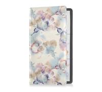 GuoChe Passport Holder Women Western Cow Skull Black PU Leather Passport Covers Travel Accessory 5.7 * 4.3in
