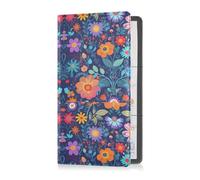 GuoChe Passport Holder Women Western Cow Skull Design Boho Style PU Leather Passport Covers Travel Accessory 5.7 * 4.3in