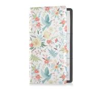 GuoChe Passport Holder Women Yellow Bees Hand Drawn Seamless Pattern PU Leather Passport Covers Travel Accessory 5.7 * 4.3in