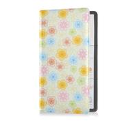 GuoChe Passport Holder Women Yellow Black Buffalo Plaid PU Leather Passport Covers Travel Accessory 5.7 * 4.3in