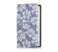 GuoChe Passport Holder Women Yellow Green Clover PU Leather Passport Covers Travel Accessory 5.7 * 4.3in