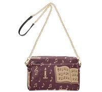 GuoChe Piccola borsa a tracolla per le donne in pelle vegana da donna casual borse impermeabili da donna tracolla senza cuciture motivo canti