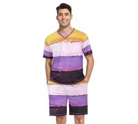 GuoChe Pigiama Camicie per Uomo Pigiama Top Manica Corta S Non Binary Pride Bandiera Nb Nonbinario Pride Lgbt, Bandiera non binario Pride Nb Orgoglio non binario Lgbt, X-Large