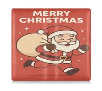 GuoChe Porta carte di credito e assicurazione per auto in pelle, da uomo e da donna, organizer per documenti, patente di guida, carte di contatto chiave Babbo Natale con grande sacco