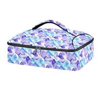 GuoChe Porta pizza isolato superiore isolamento termico in rete con cerniera accessorio tasca picnic & tailgating durevole & riutilizzabile blu acquerello fan