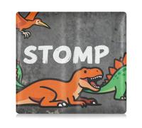 GuoChe Porta tessere in pelle per auto e tessere, per uomo e donna, essenziale per documenti, carte, licenza "Dinosaur Stomp" Dino Scene