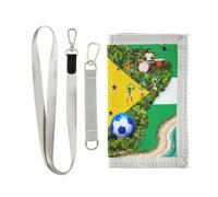 GuoChe Portafogli per bambini per ragazzi e ragazze dai 6 ai 18 anni, tasca portamonete con cerniera Razil Culture