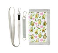 GuoChe Portafogli per bambini per ragazzi e ragazze, portafoglio a tre ante per 6-18 anni, portafoglio per bambini con tasca portamonete con cerniera, portafoglio novità con chitarre e cuori