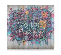 GuoChe Portafoglio in pelle PU per auto registrazione, assicurazione e carta d'identità, unisex, perfetto per qualsiasi auto, camion, moto, rimorchio o barca ogni giorno è un nuovo inizio Graffiti Art