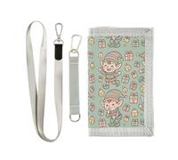 GuoChe Portafoglio per bambini da 6 a 18 anni, per sport all'aria aperta, viaggi, novità portafoglio per bambini, motivo elfi senza cuciture